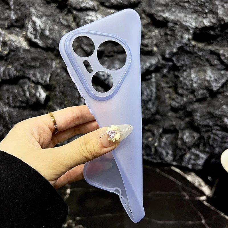 简约裸机手感适用华为pura70pro+手机壳pura80超薄磨砂全包防摔壳
