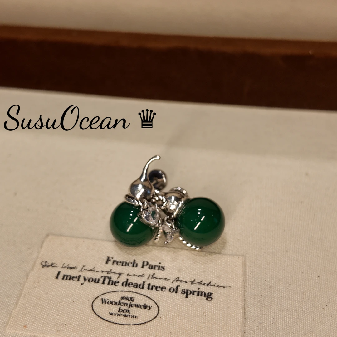 铜合金仿水晶耳饰 【7601】SusuOcean经典收藏 葫芦福禄