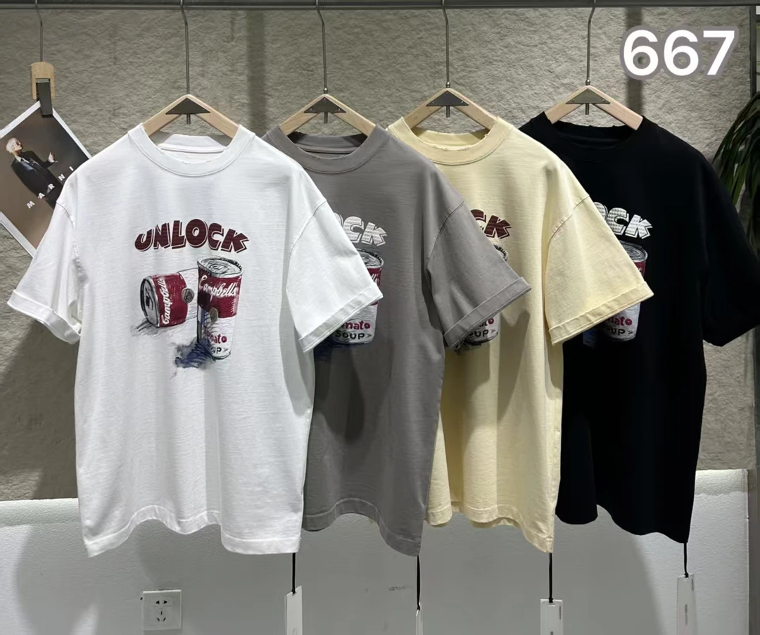 667男士休闲印花T恤