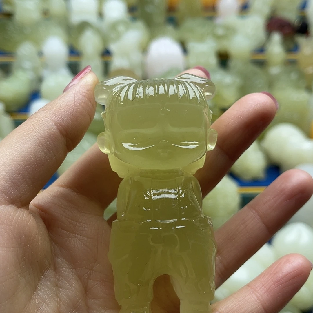 羽***妖玉天然桌面小摆件