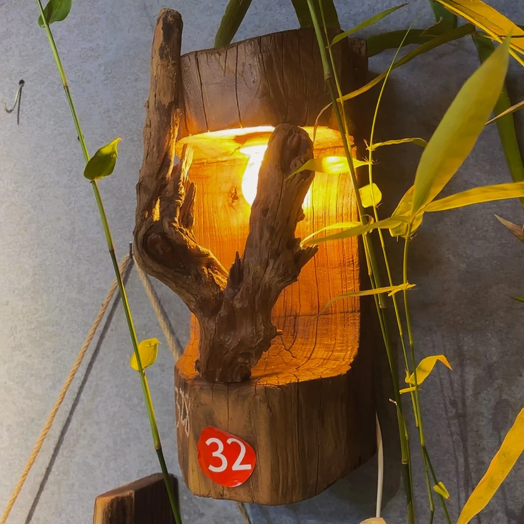 情***藏侘寂风风化老榆木干泡台