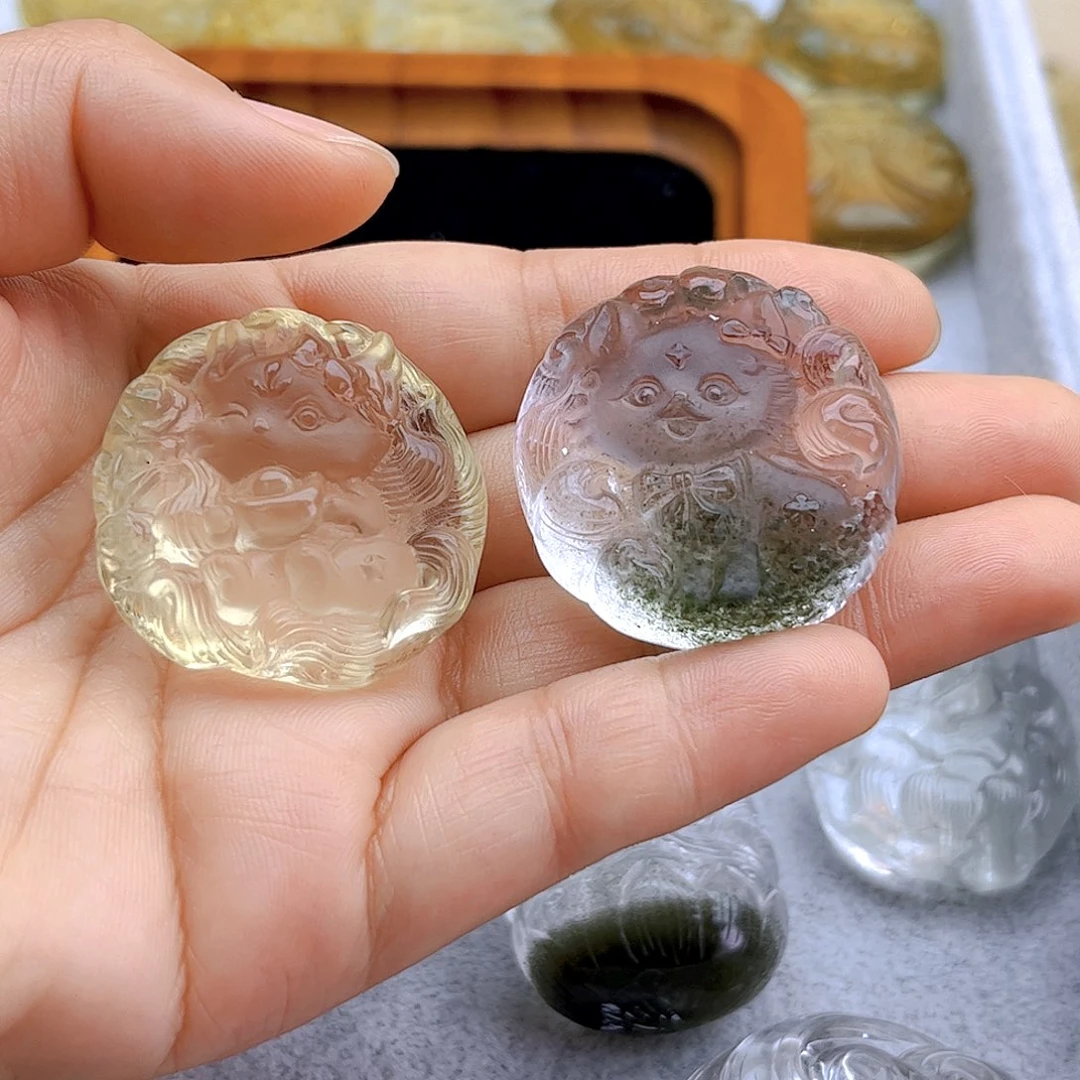 水晶颈饰未镶嵌自**男