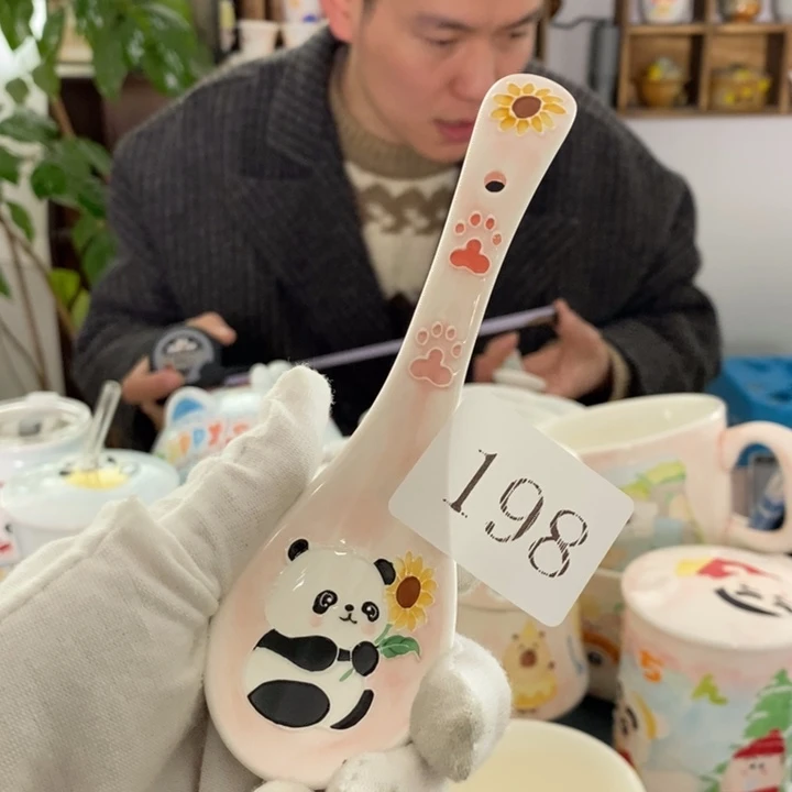 杯景德镇釉下彩手绘