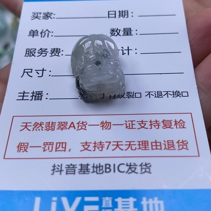 翡翠未镶嵌颈饰多人貔貅