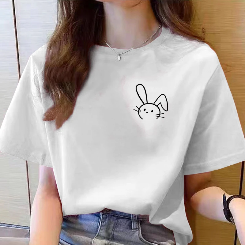 【6-2】2025新款纯棉男女同款纯棉T恤短袖t恤学生夏季ins潮牌潮