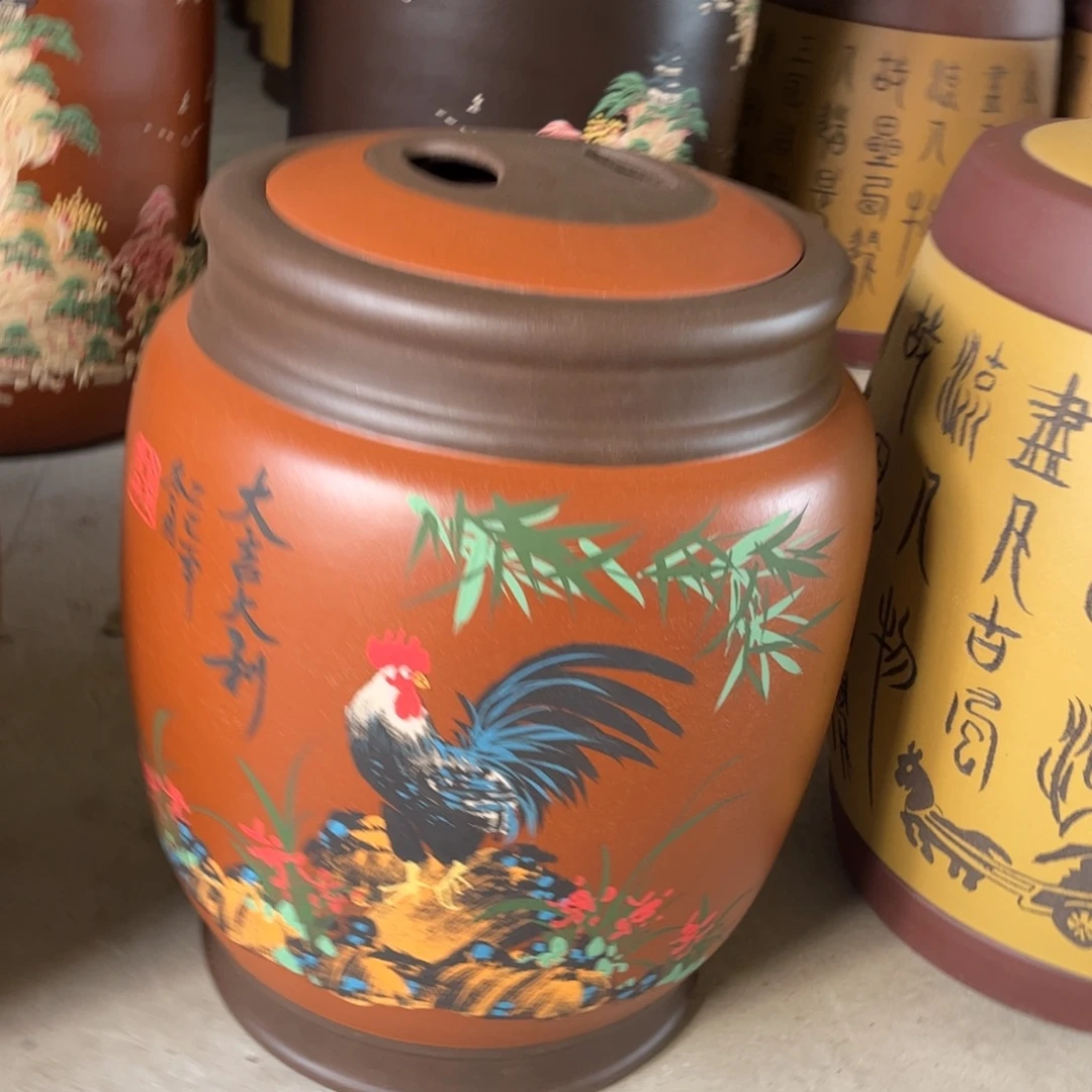 紫砂茶叶罐45 饼茶叶罐