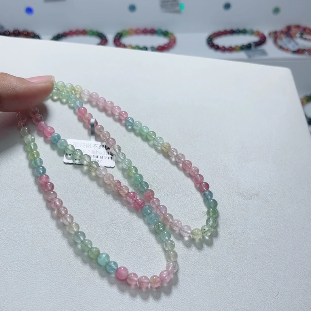 未镶嵌手链碧玺多样性发一条