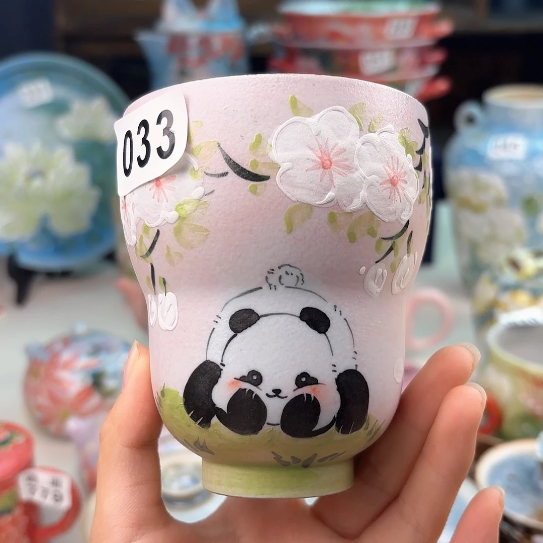 景德镇手绘高温釉下彩陶瓷茶具