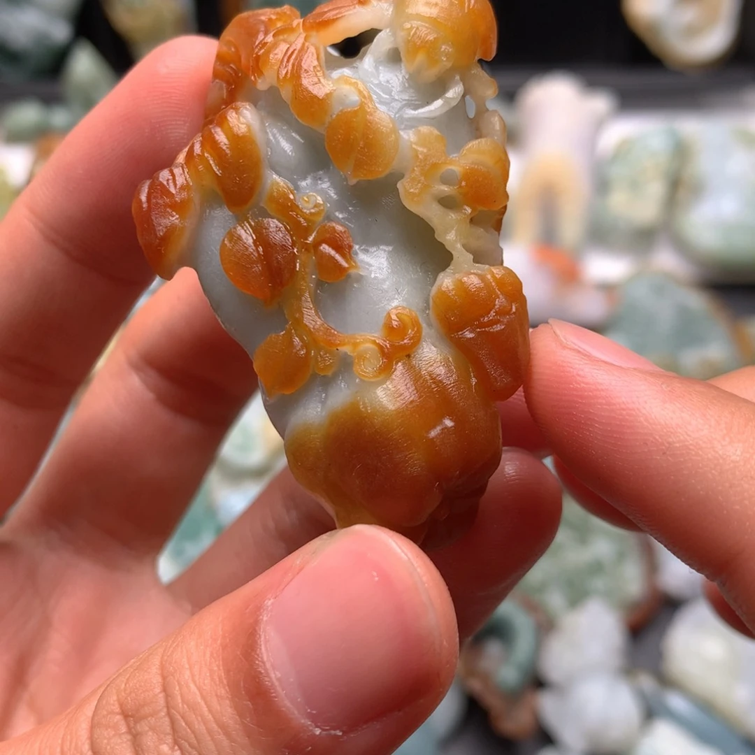 定制翡翠未镶嵌吹****风翡翠