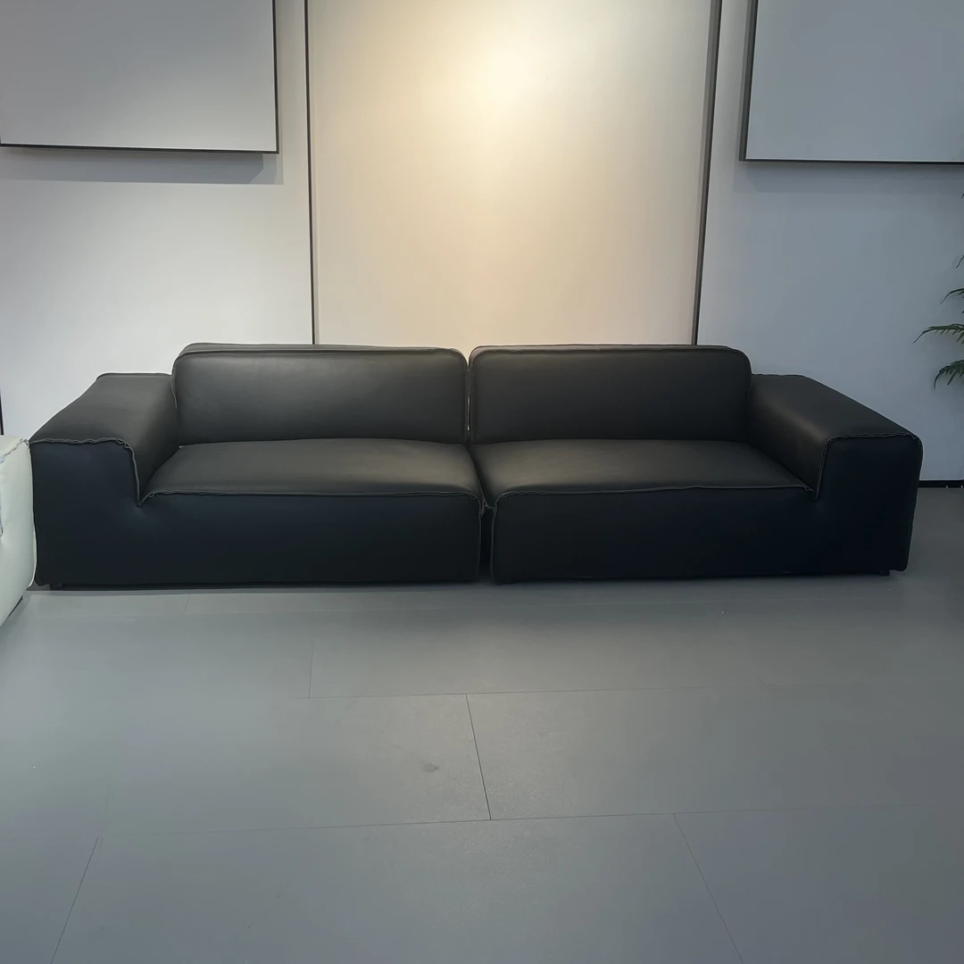 【小黑牛】意式极简头层真皮沙发大小户型沙发