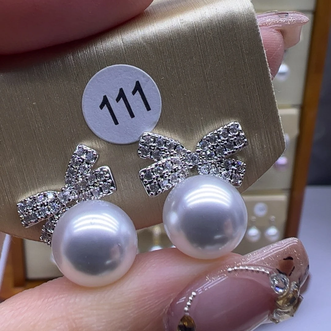 淡水珍珠耳饰未镶嵌