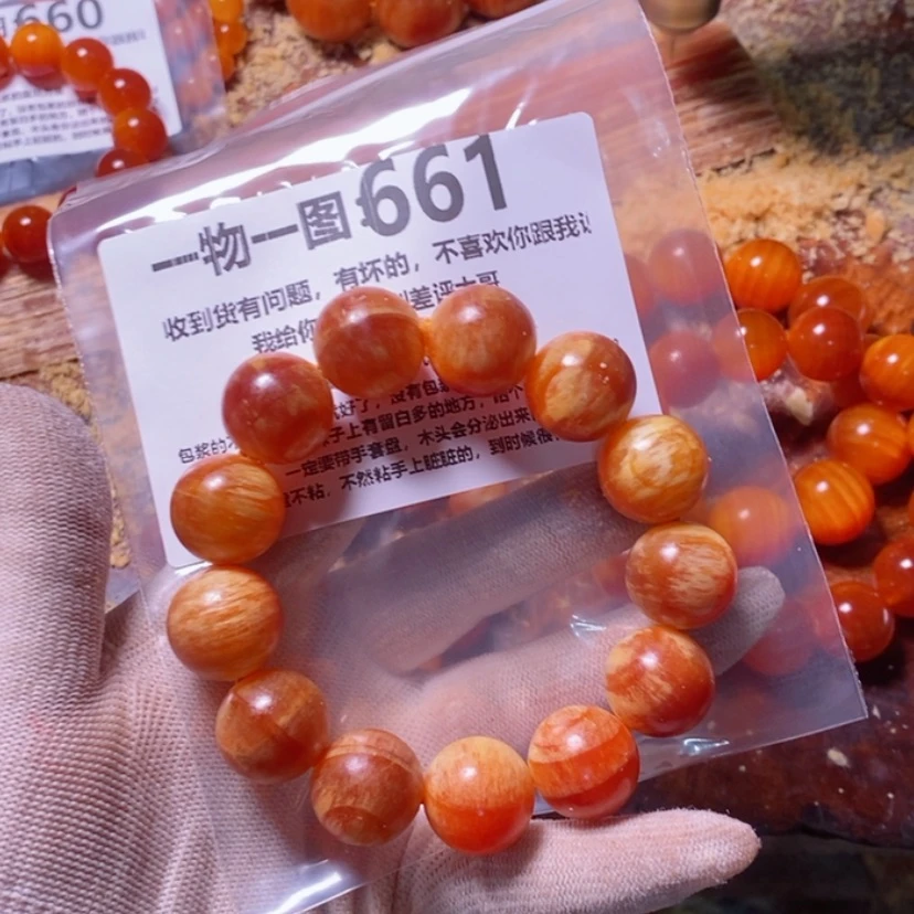 【闪购商品】松木（琥珀木）手串/手链晞**旸加两颗