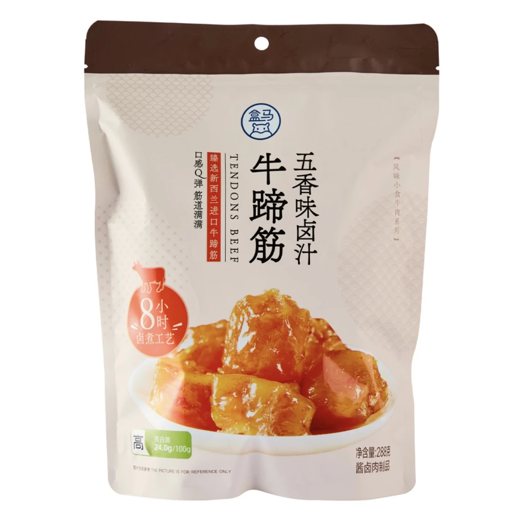 盒马卤汁牛蹄筋五香味288g新西兰进口牛蹄筋慢火卤制内含独立小袋