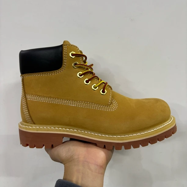 秋冬经典款踢不烂平替固特异防水大黄靴牛皮靴工装靴登山鞋百搭