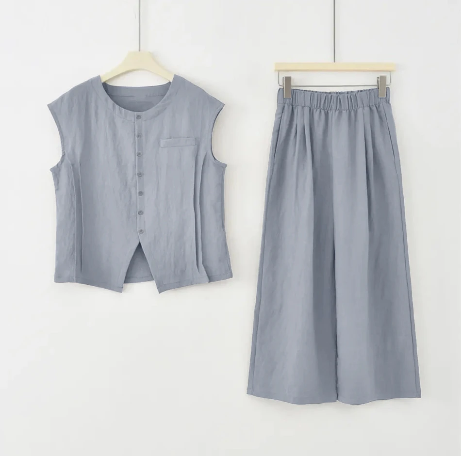 INS风极简风休闲风时尚套装减龄女装老钱风清显瘦气质小个子轻熟