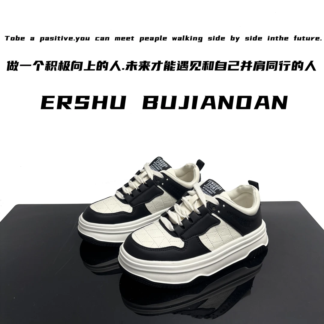 2025春季新款时尚百搭女熊猫小白鞋 2837/LH