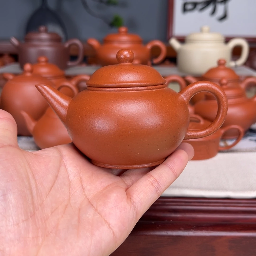 紫砂茶壶宝山红泥749