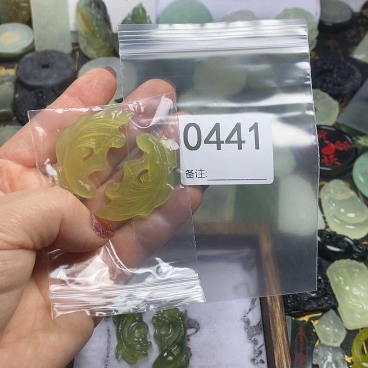 蛇纹石玉颈饰合金僻*.