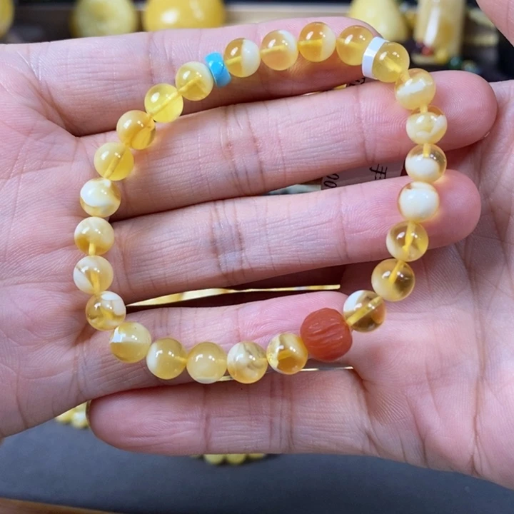 未镶嵌琥珀裸石单圈