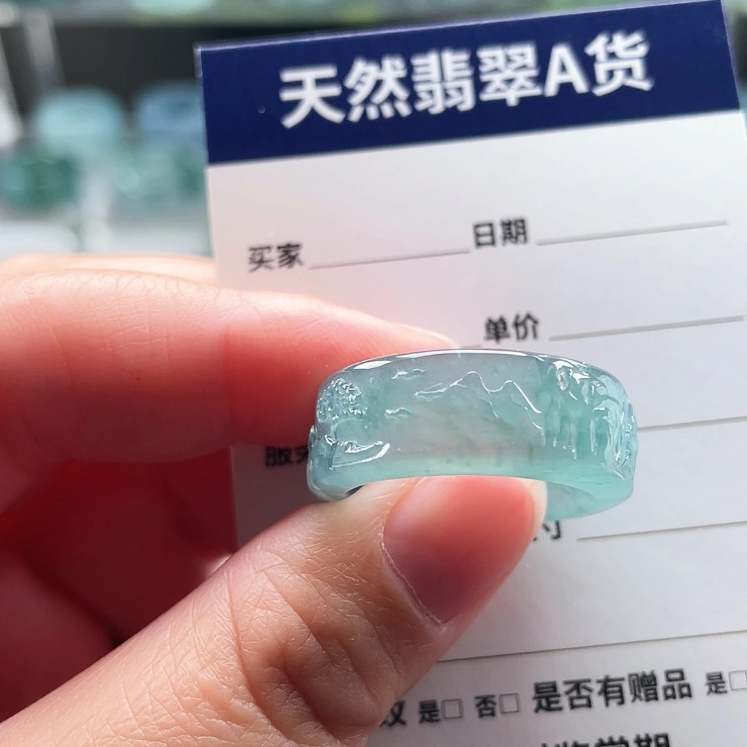 未镶嵌戒指翡翠東****情翡翠