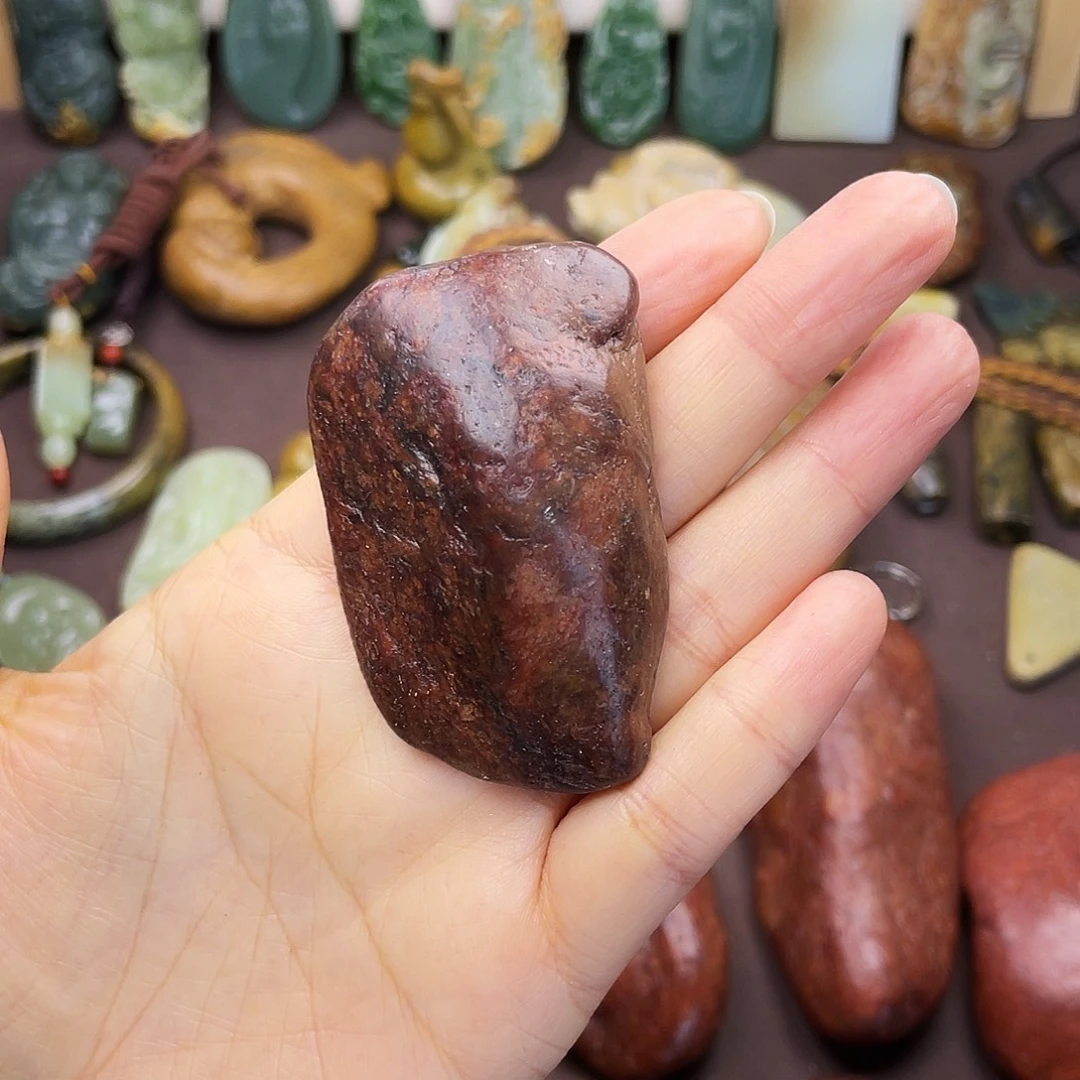 岫岩河磨玉（透闪石质玉）未镶嵌颈饰