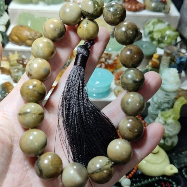 岫玉手串款式未镶嵌