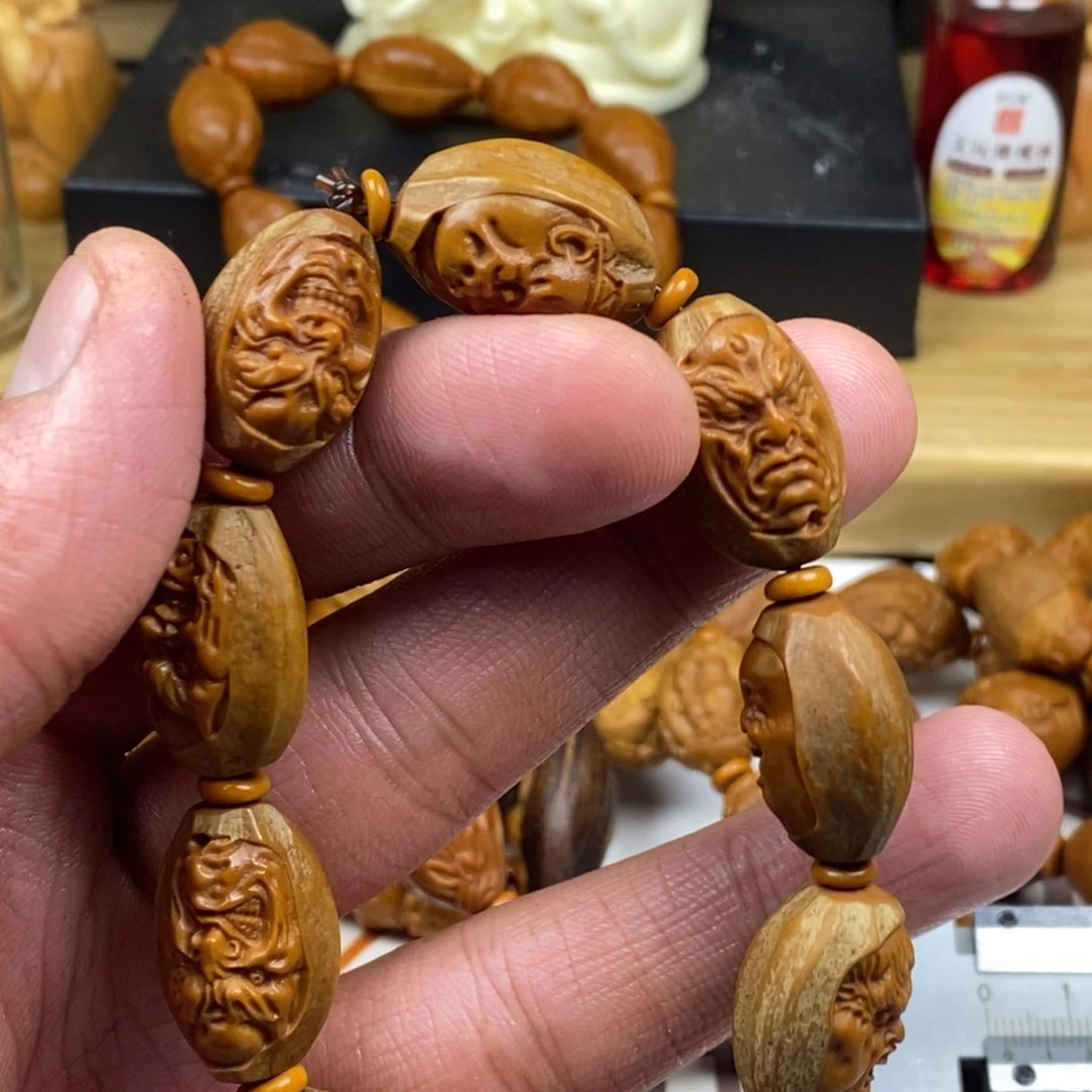 橄榄核手串/手链橄榄核雕刻工艺手串7