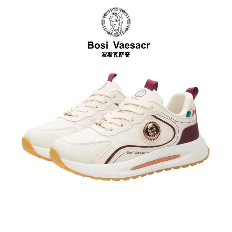 【港澳轻奢】Bosi Vaesacr-波斯瓦萨奇-皮面厚底百搭轻奢男女同款鞋