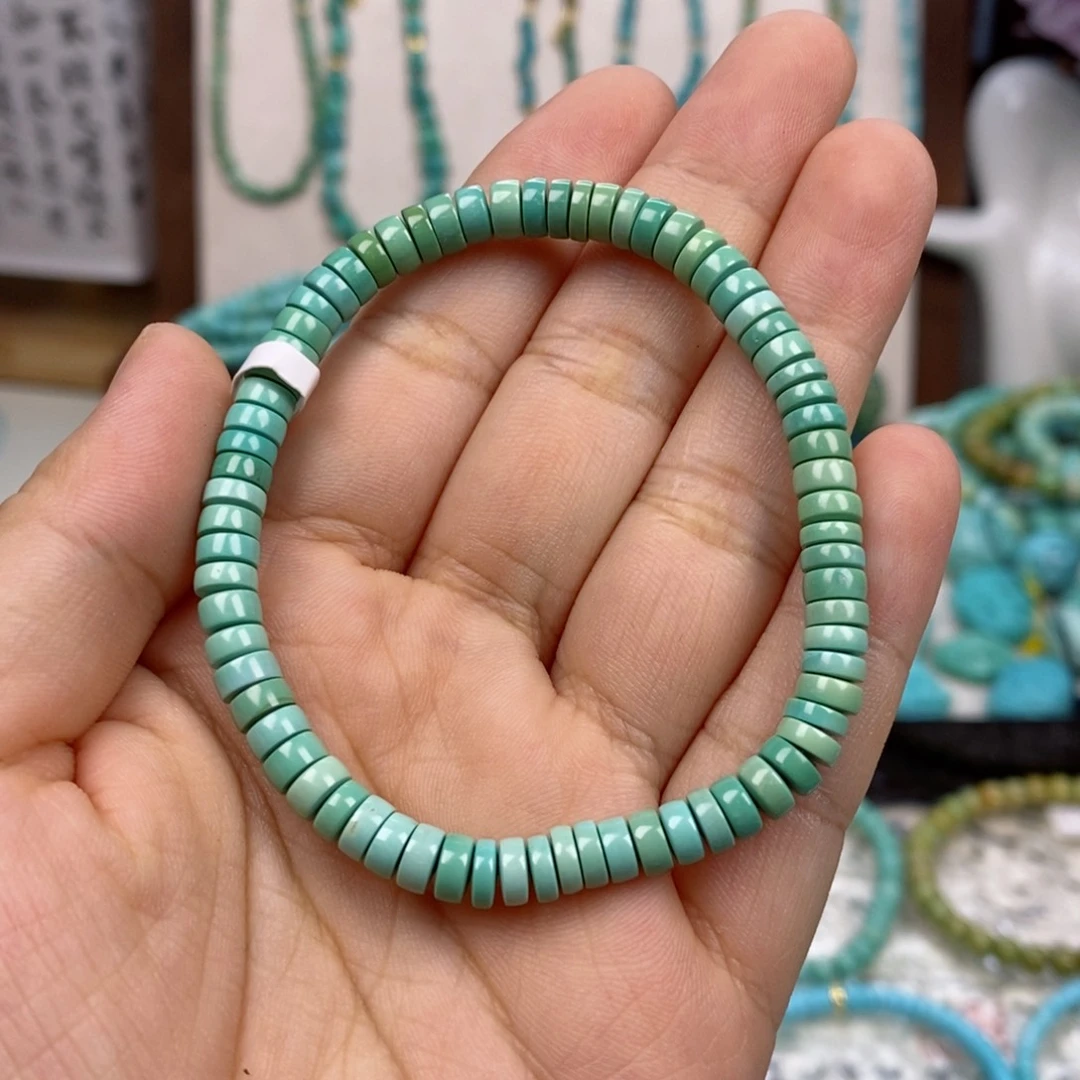 绿松石未镶嵌手串5.5