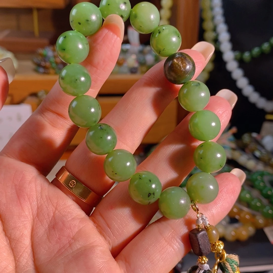 和田玉未镶嵌手链