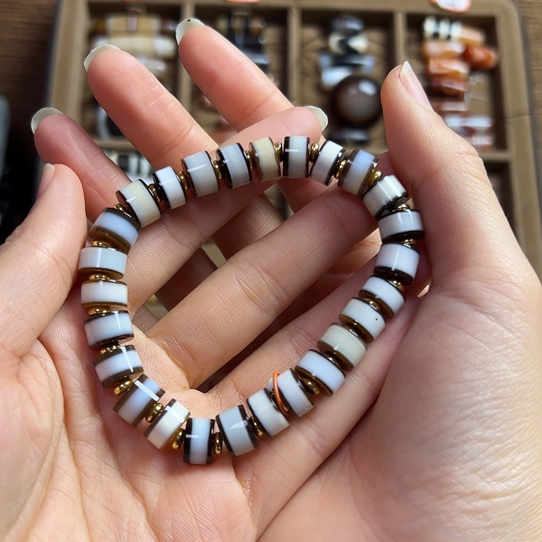 石英石纯铜手串儿