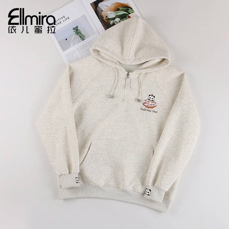 9041连帽卫衣春装休闲运动外套上衣宽松2025新款学院洋气潮流