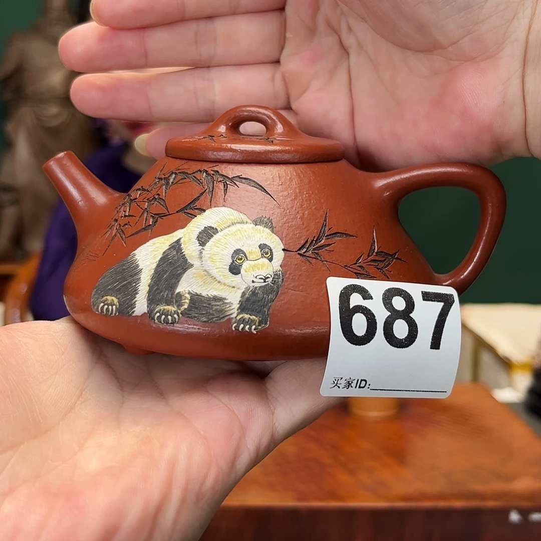 紫砂茶宠石瓢687