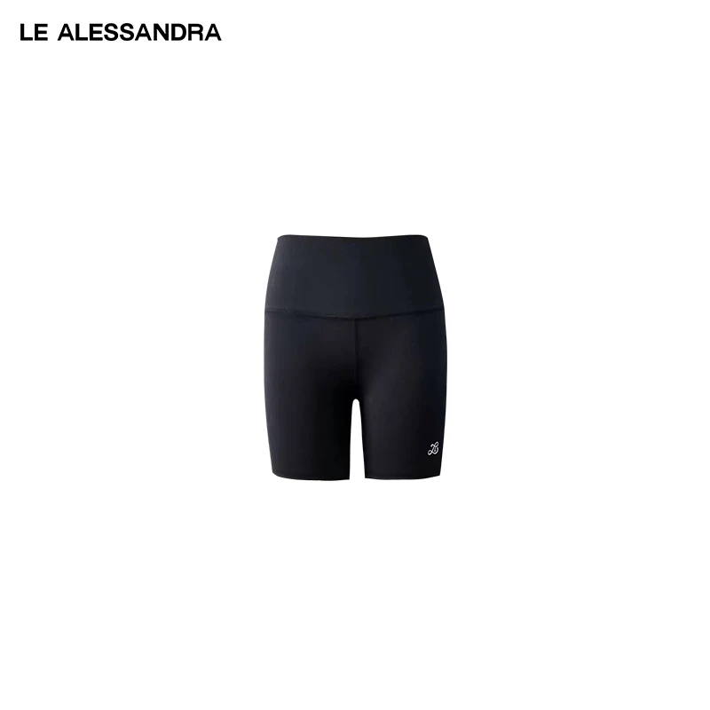 品牌直营 LE ALESSANDRA 棉感修身专业瑜伽骑行裤短裤打底裤