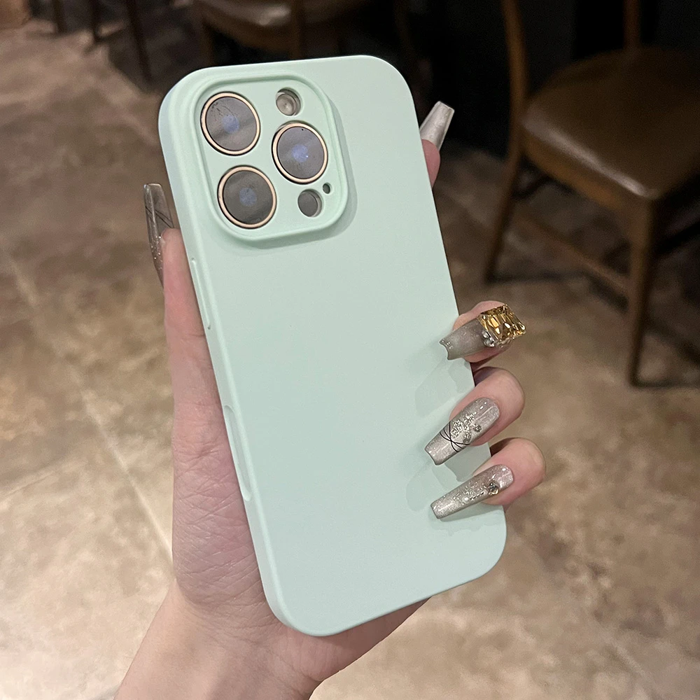 液态硅胶适用苹果16pro手机壳全包防摔时尚纯色实用数码配件高级