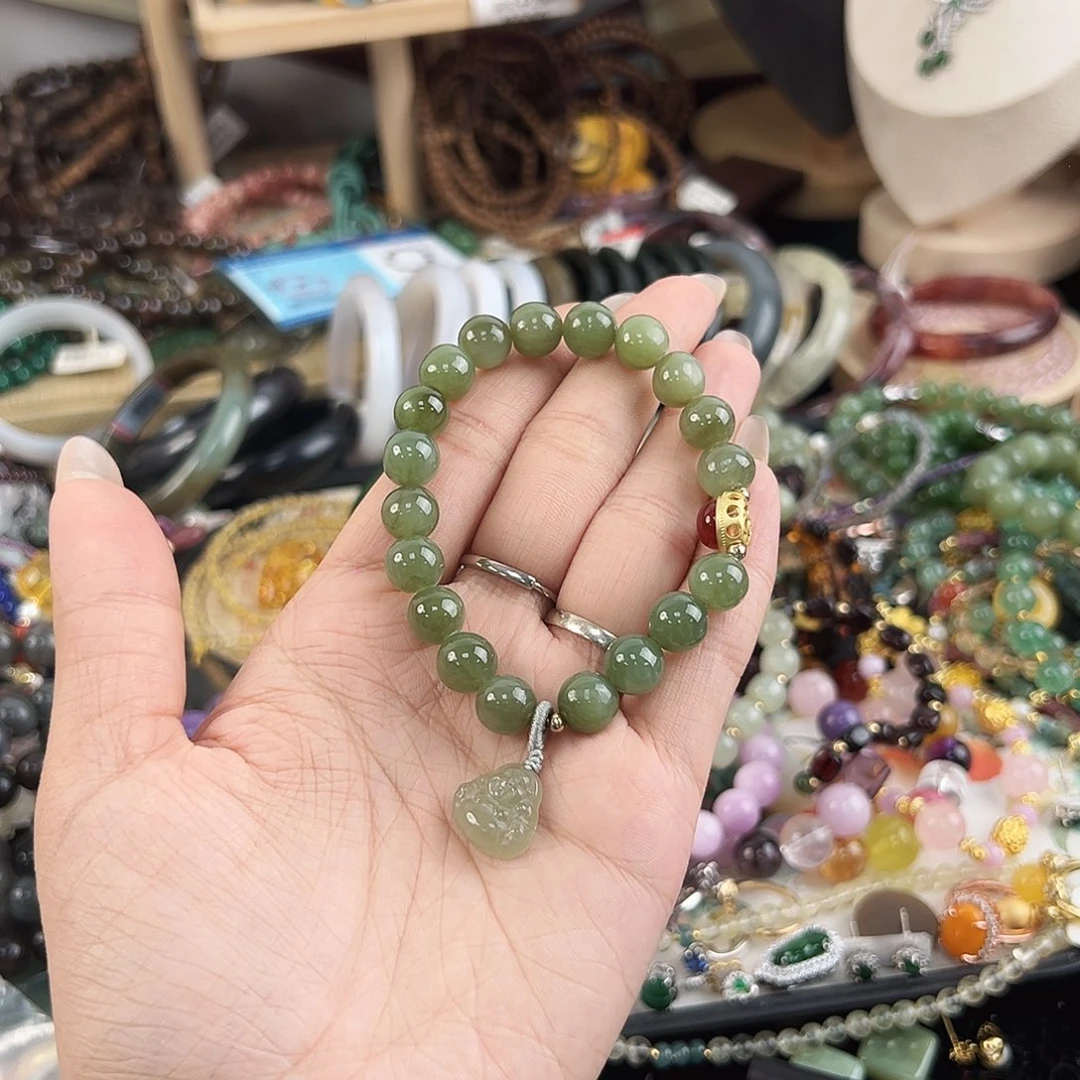 未镶嵌手链和田玉星*