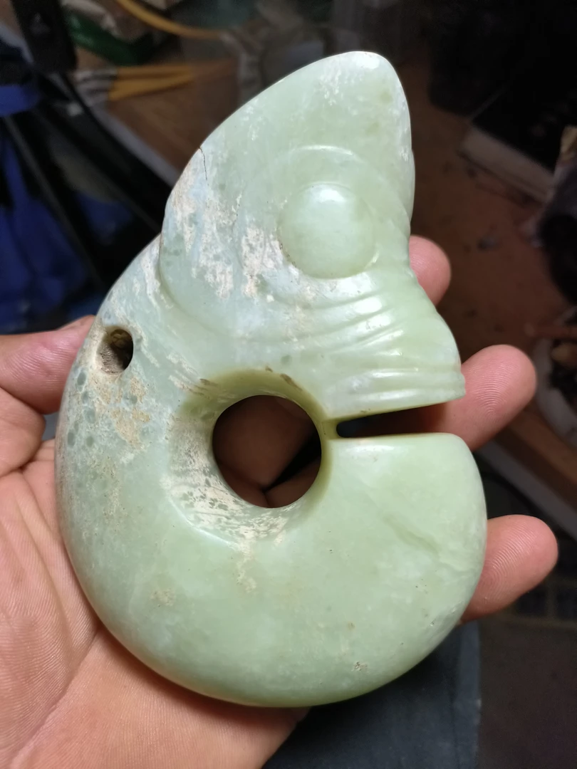 河磨奇石猪龙形器型件
