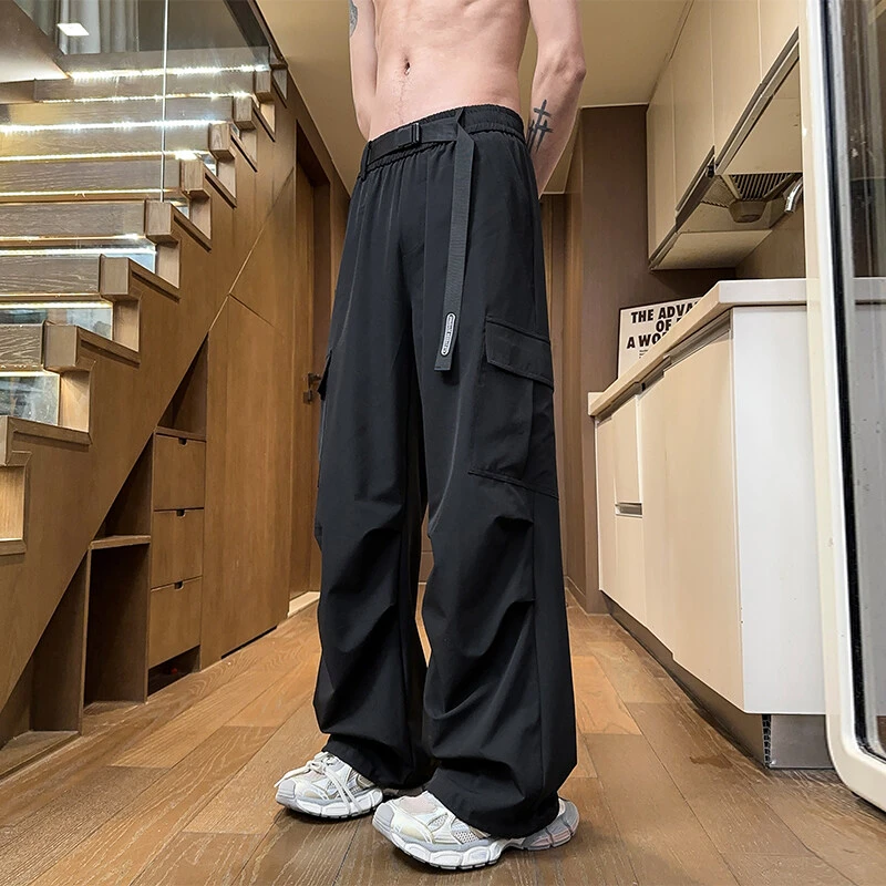HK25072美式户外工装裤春夏潮牌情侣百搭宽松垂感休闲长裤