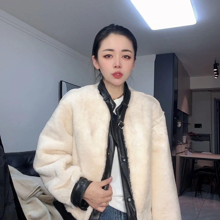 绵羊皮美丽奴皮毛一体M120斤内