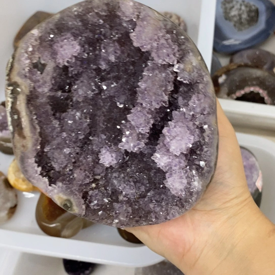 紫晶珠宝半成品未镶嵌