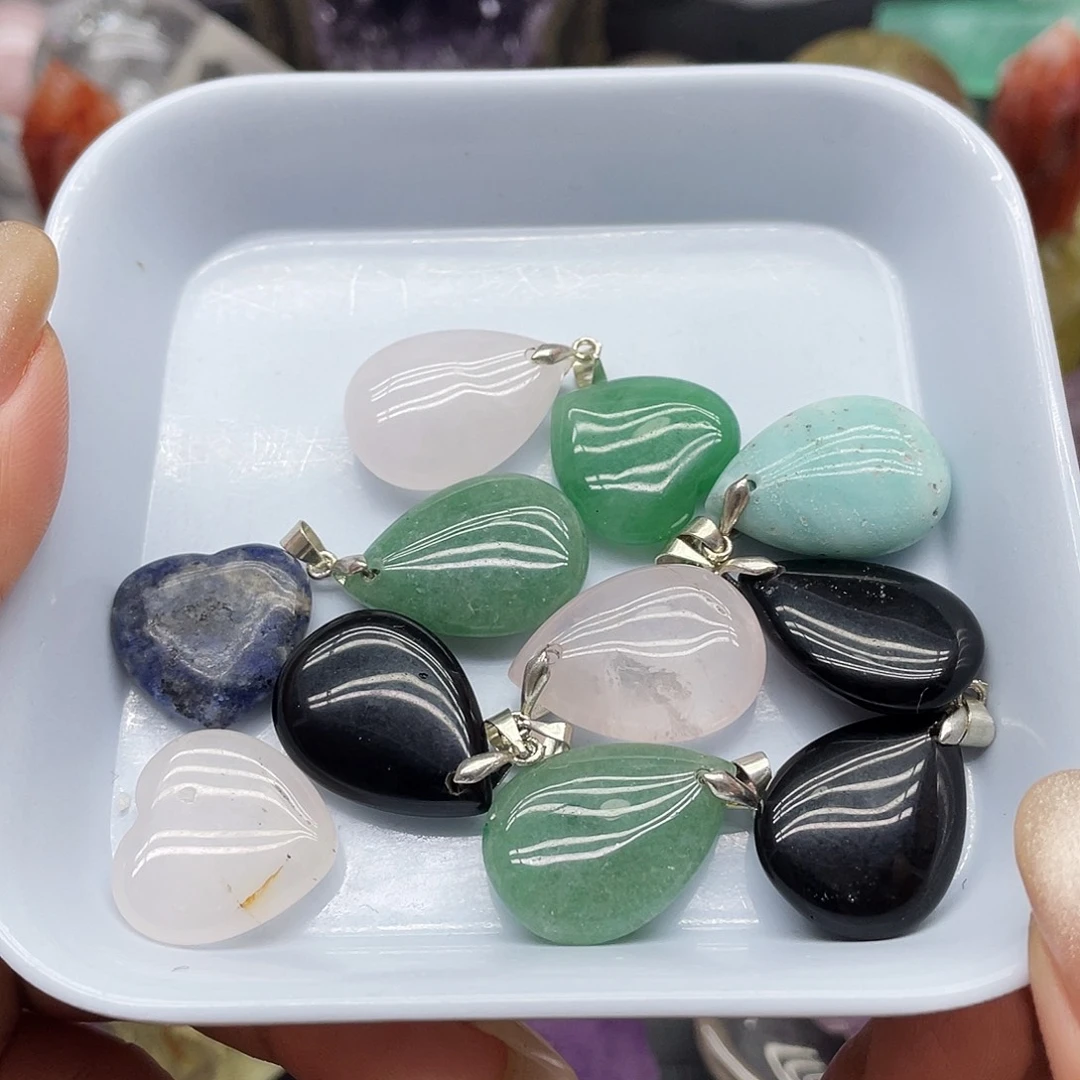 珠宝半成品未镶嵌水晶7水晶吊坠