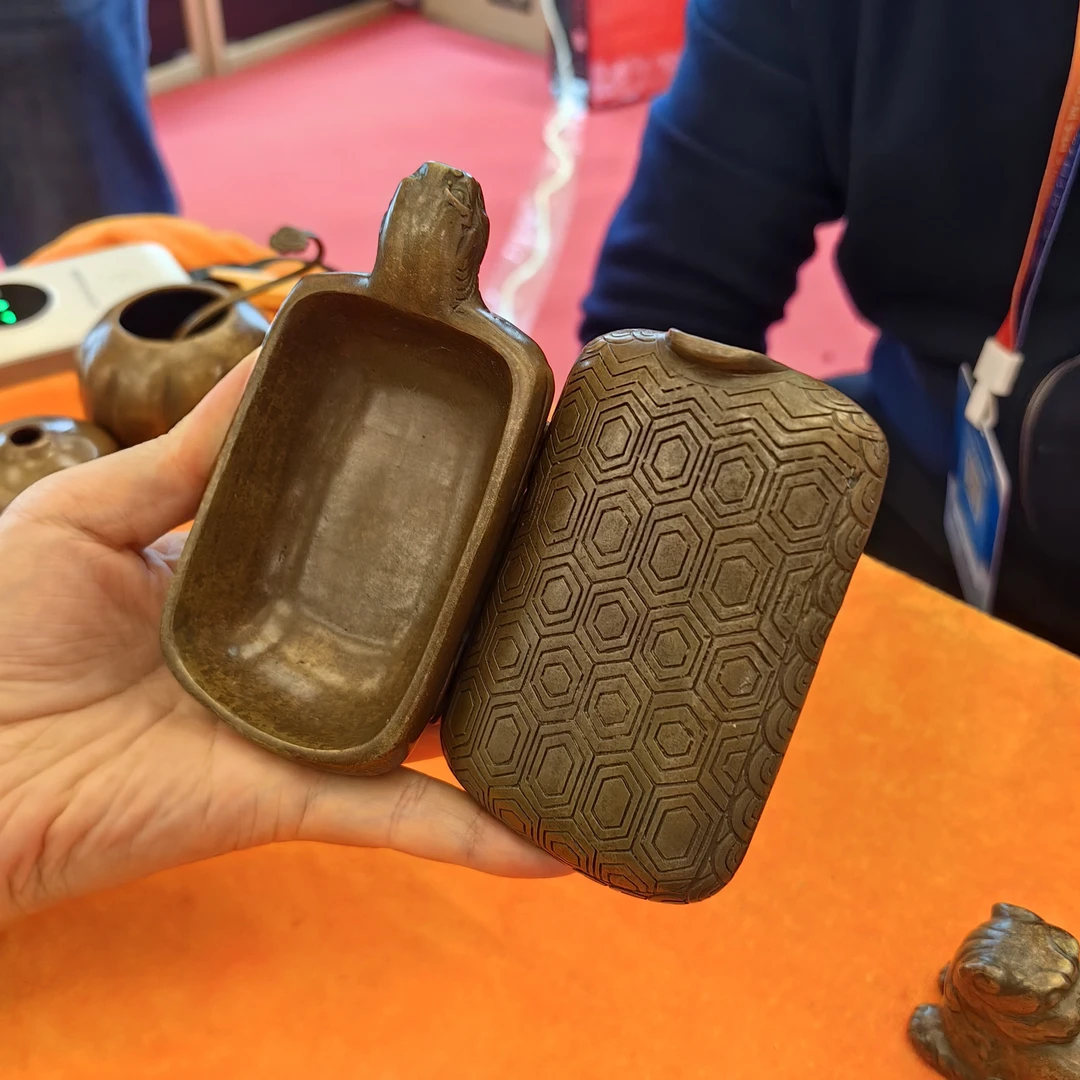 仿唐 龟型墨盒大号 镇尺可做笔洗