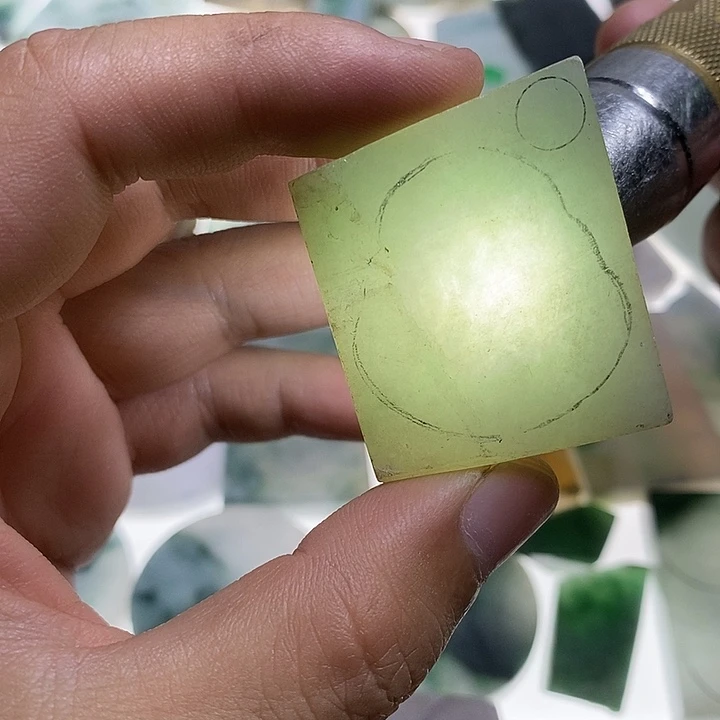 定制翡翠未镶嵌切料子，包工包料佛公