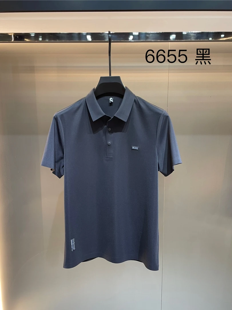 夏季桑蚕丝亚麻莫代尔男士休闲短袖T恤