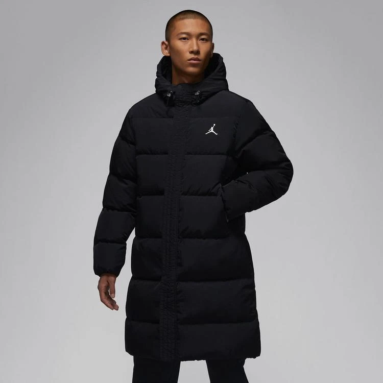 NIKE/耐克正品男款黑色ESS STMT DOWN PARKA长款羽绒服FB7314-010