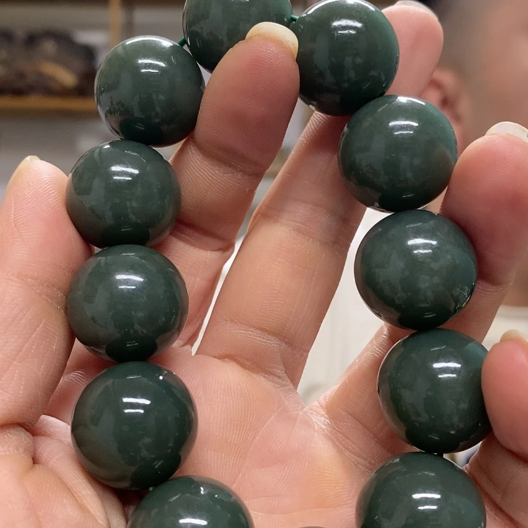 和田玉手串未镶嵌