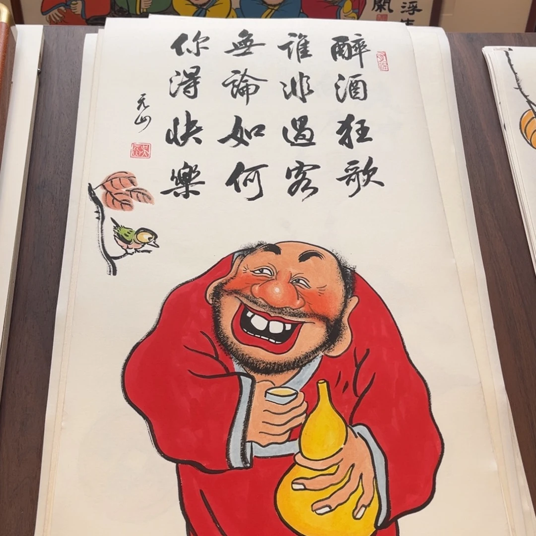 国画纯手绘禅意画作品