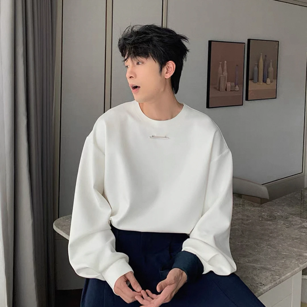 A1#默认微瑕，某宝1张！上衣男款长袖T恤潮牌抗皱衣服