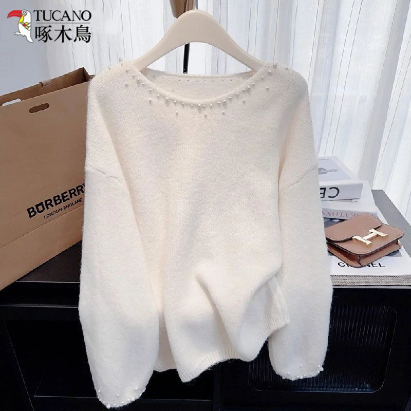 TUCANO/啄木鳥女装慵懒风套头时尚外穿毛衣秋冬款长袖内搭针织衫