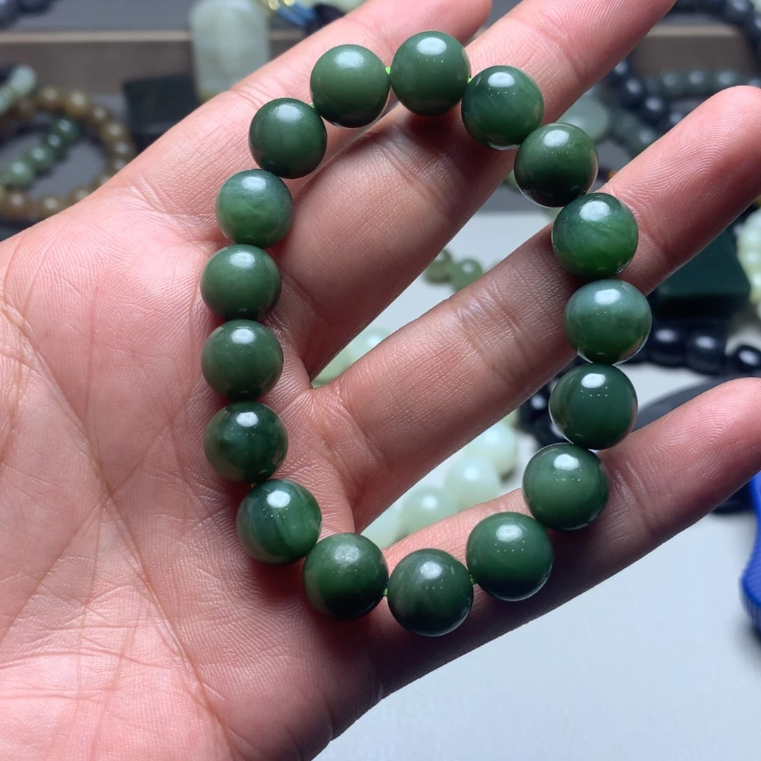 和田玉未镶嵌手链